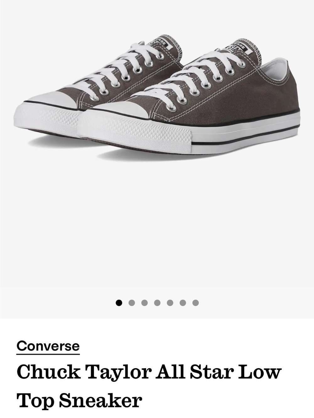 Converse Chuck Taylor All Star Low Top Sneaker - Women’s 8, Men’s 6